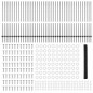 Posti per Recinzione vidaXL 22 pcs U-Channel Grigio 140 cm Acciaio Posti per Recinzione vidaXL 22 pcs U-Channel Grigio 140 cm Acciaio