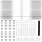 Pali Recinzione vidaXL 22 pcs U-Channel Grigio 150 cm Acciaio