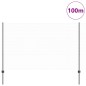 Posti per Recinzione vidaXL 22 pz U-Channel Grigio 150 cm Acciaio
