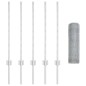 Pali per Recinzione vidaXL 5 pz U-Channel 80 cm Acciaio Galvanizzato Pali per Recinzione vidaXL 5 pz U-Channel 80 cm Acciaio Galvanizzato