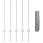 Pali di Recinzione vidaXL 5 pz U-Channel 80 cm Acciaio Galvanizzato