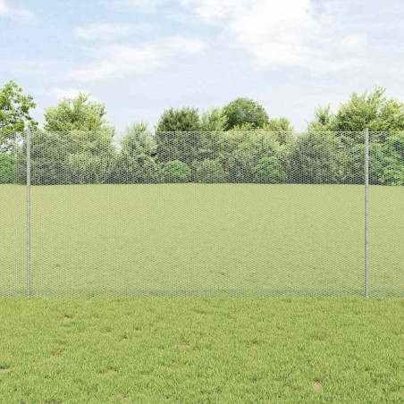 vidaXL Posti per Recinzione 10 pz U-Channel 120 cm Acciaio Zincato