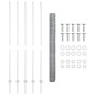Posti per Recinzione vidaXL 10 pz U-Channel 150 cm Acciaio Zincato Posti per Recinzione vidaXL 10 pz U-Channel 150 cm Acciaio Zincato
