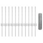 Posti per Recinzione vidaXL 11 pcs U-Channel 40 cm Acciaio Zincato Posti per Recinzione vidaXL 11 pcs U-Channel 40 cm Acciaio Zincato