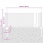 vidaXL Recinzione Esagonale con 11 U Post Silver 0.5x25 m Acciaio