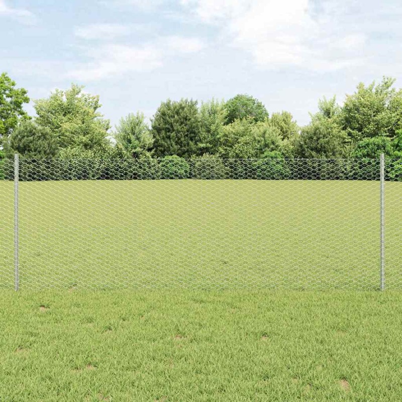 Posti di Recinzione vidaXL 11 pz U-Channel 80 cm Acciaio Galvanizzato Posti di Recinzione vidaXL 11 pz U-Channel 80 cm Acciaio Galvanizzato