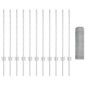 Posti di Recinzione vidaXL 11 pz U-Channel 80 cm Acciaio Galvanizzato Posti di Recinzione vidaXL 11 pz U-Channel 80 cm Acciaio Galvanizzato