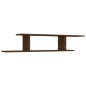 Scaffale TV Parete Rovere Marrone 125x18x23cm Legno Multistrato Scaffale TV Parete Rovere Marrone 125x18x23cm Legno Multistrato