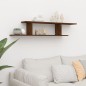 Scaffale TV Parete Rovere Marrone 125x18x23cm Legno Multistrato Scaffale TV Parete Rovere Marrone 125x18x23cm Legno Multistrato