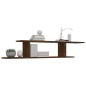Scaffale TV Parete Rovere Marrone 125x18x23cm Legno Multistrato Scaffale TV Parete Rovere Marrone 125x18x23cm Legno Multistrato