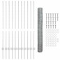 vidaXL Set di Recinzione da Giardino Set di 2 Acciaio galvanizzato vidaXL Set di Recinzione da Giardino Set di 2 Acciaio galvanizzato