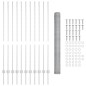 Posti per Recinzione vidaXL 22 pcs U-Channel 140 cm Acciaio Galvanizzato Posti per Recinzione vidaXL 22 pcs U-Channel 140 cm Acciaio Galvanizzato