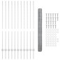 Pali Recinzione vidaXL 22 pz U-Channel 140 cm in Acciaio Zincato Pali Recinzione vidaXL 22 pz U-Channel 140 cm in Acciaio Zincato