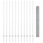 Posti per Recinzione vidaXL 22 pcs U-Channel 160 cm Acciaio Galvanizzato