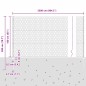 vidaXL Paletti per recinzione 22 pz U-Channel 160 cm acciaio galvanizzato