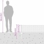 Pali della recinzione vidaXL 11 pz U-Channel 40 cm Acciaio zincato