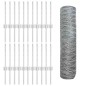 Posti per Recinzione vidaXL 11 pz U-Channel 40 cm Acciaio Galvanizzato