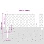 Posti per Recinzione vidaXL 11 pz U-Channel 40 cm Acciaio Galvanizzato