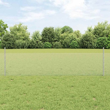 Posti per Recinzione vidaXL 11 pz U-Channel 60 cm Acciaio zincato