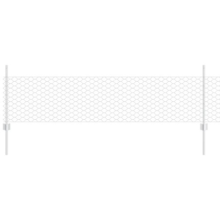 Posti per recinzione vidaXL 11 pcs U-Channel 60 cm Acciaio zincato