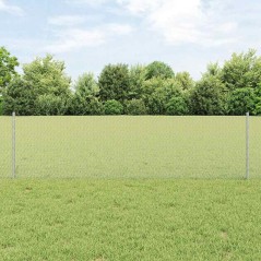 Pali di recinzione vidaXL 11 pcs U-Channel 60 cm Acciaio zincato