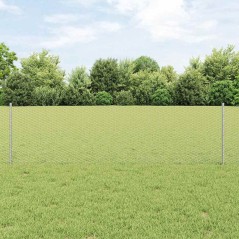 Posti Recinzione vidaXL 11 pz U-Channel 60 cm Acciaio Galvanizzato