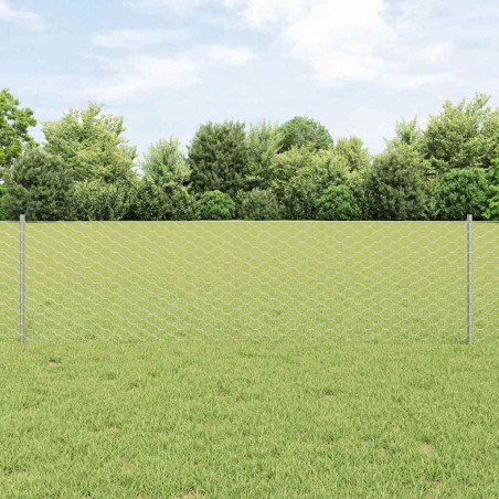 Pali per Recinto vidaXL 11 pz U-Channel 60 cm Acciaio Galvanizzato