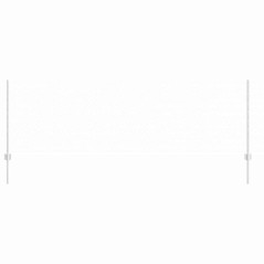 vidaXL Pali per Recinzione 11 pcs U-Channel 80 cm Acciaio Zincato