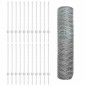 vidaXL Posti per Recinzione 11 pz U-Channel 80 cm Acciaio Galvanizzato vidaXL Posti per Recinzione 11 pz U-Channel 80 cm Acciaio Galvanizzato