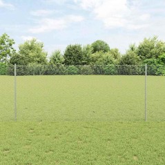 vidaXL Poste per Recinzioni 10 pz U-Channel 120 cm Acciaio Galvanizzato