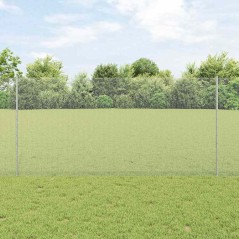 Pali di Recinzione vidaXL 22 pz U-Channel 120 cm in Acciaio Zincato