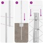 Pali della Recinzione vidaXL 22 pezzi U-Channel 120 cm Acciaio Zincato Pali della Recinzione vidaXL 22 pezzi U-Channel 120 cm Acciaio Zincato