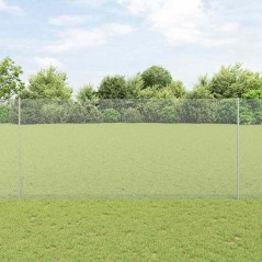 Post per Recinzione vidaXL 22 pz Canale a U 140 cm Acciaio Galvanizzato