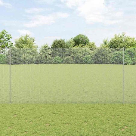 Pali di Recinzione vidaXL 22 pezzi U-Channel 150 cm in Acciaio Zincato