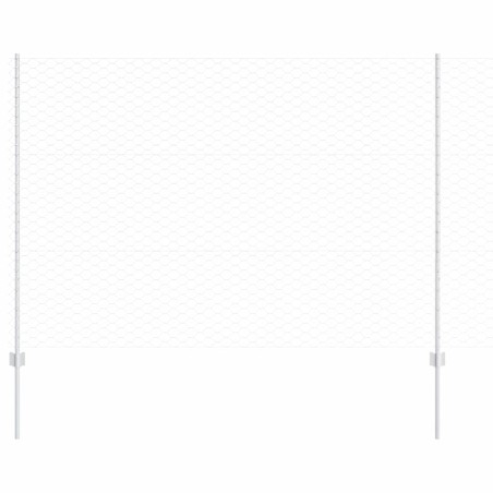 vidaXL Posti per Recinzione 22 pz U-Channel 150 cm Acciaio Galvanizzato
