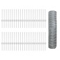 Posti per Recinzione vidaXL 11 pcs U-Channel 40 cm Acciaio Zincato