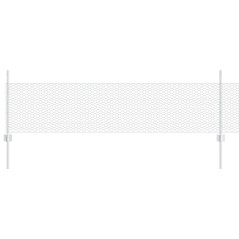 vidaXL Paletti per Recinzione 11 pz U-Channel 60 cm Acciaio Zincato
