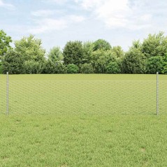 Pali per Recinzione vidaXL 11 pcs U-Channel 60 cm Acciaio Galvanizzato