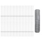 vidaXL Posti per Recinzione 11 pcs U-Channel 60 cm Acciaio Galvanizzato