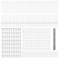 Pali di Recinzione vidaXL 22 pcs U-Channel 140 cm Acciaio Zincato