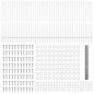 Pali per Recinzione vidaXL 22 pz U-Channel 160 cm Acciaio Zincato