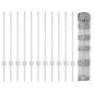 Pali di Recinzione vidaXL 11 pcs U-Channel 80 cm in Acciaio Galvanizzato