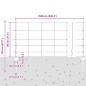 Pali di Recinzione vidaXL 11 pcs U-Channel 80 cm in Acciaio Galvanizzato
