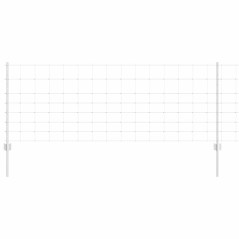 Posti di Recinzione vidaXL 11 pz U-Channel 80 cm Acciaio Zincato