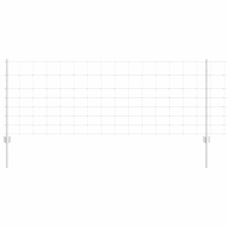 Posti di Recinzione vidaXL 11 pz U-Channel 80 cm Acciaio Zincato