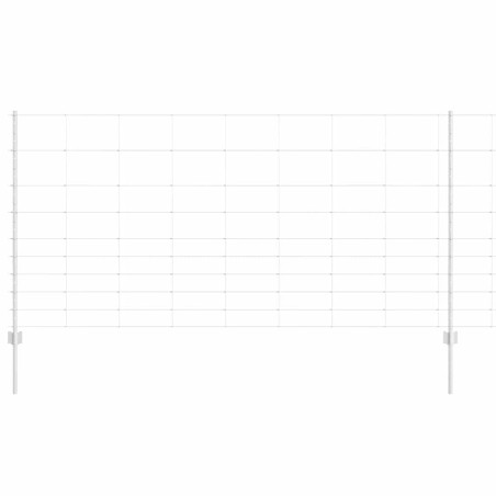 vidaXL Poste Recinzione 22 pz Canale U 120 cm Acciaio Zincato