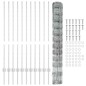 Pali di recinzione vidaXL 22 pz U-Channel 120 cm Acciaio galvanizzato Pali di recinzione vidaXL 22 pz U-Channel 120 cm Acciaio galvanizzato