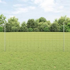 Posti per Recinzione vidaXL 22 pcs U-Channel 120 cm Acciaio Galvanizzato