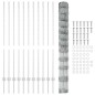 Pali per Recinzione vidaXL 22 pz U-Channel 140 cm Acciaio Galvanizzato