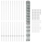 Pali per Recinzione vidaXL 22 pcs U-Channel 150 cm Acciaio Galvanizzato